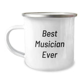 Funny Musician Gifts from Friends - 'Best Musician Ever' Quote on Camping Mug for Men or Women Graduation - Image 1